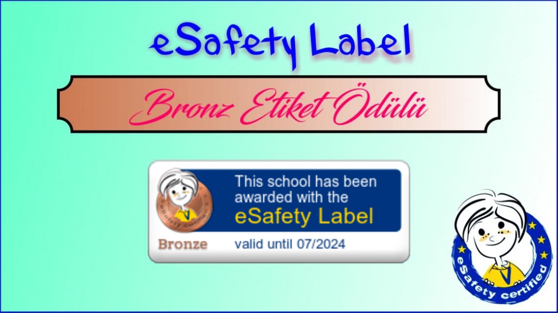 e-Güvenlik Bronz Etiketi aldık.